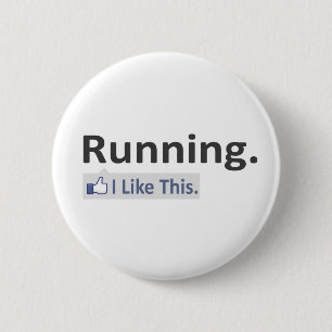 Lopen...ik vind dit leuk ronde button 5,7 cm