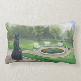 Lopen in de Garden Fantasy Art Kussen