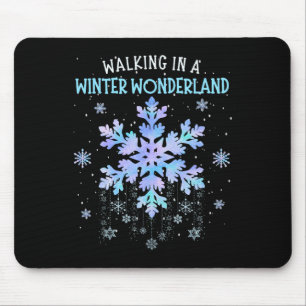 Lopen In Een Winter Wonderland Tie Dye Sneeuwvlok Muismat