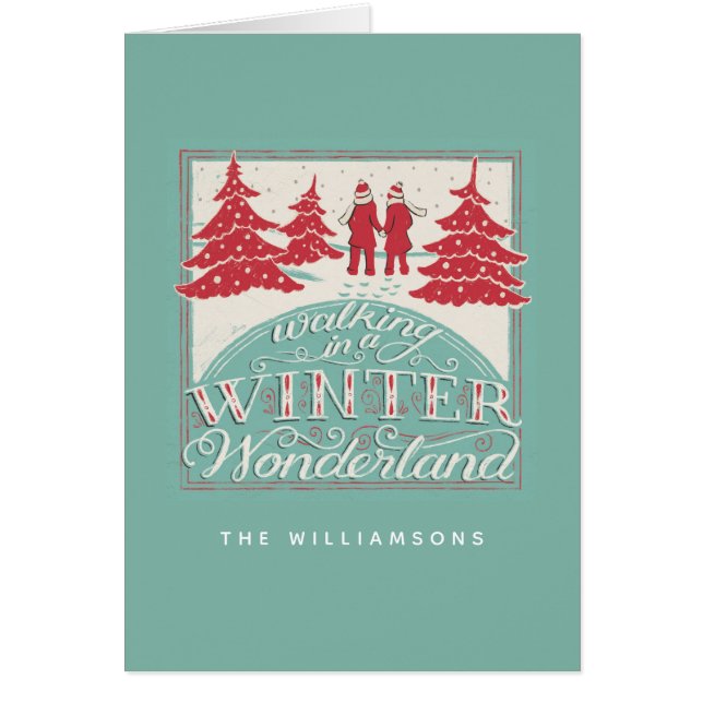 Lopen in een winterland (Voorkant)