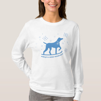 Lopen in een Winterland T-shirt