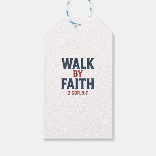 Lopen in geloof cadeaulabel (Voorkant)