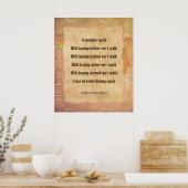 Lopen in het Poster Beauty Navajo Prayer (Keuken)