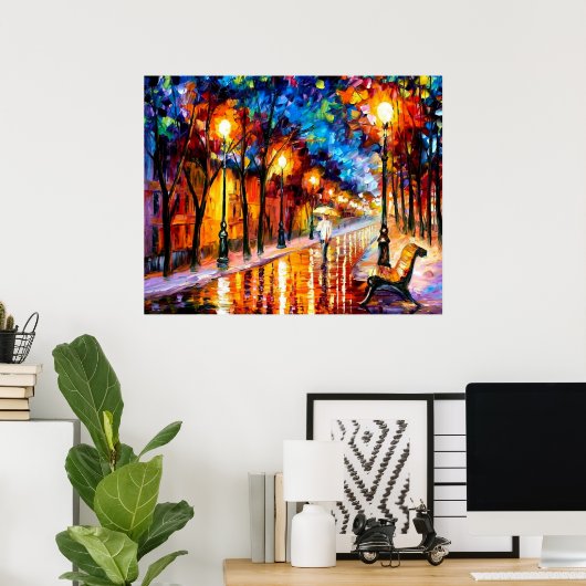 Lopen in het Poster Rain (Thuiskantoor)