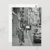 Lopen in Parijs Briefkaart (Voorkant / Achterkant)