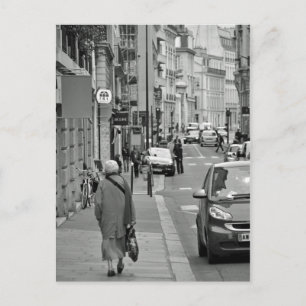Lopen in Parijs Briefkaart