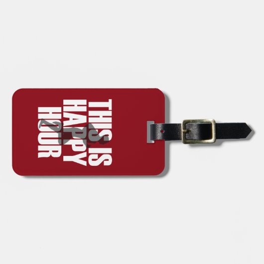 Lopen is een vrolijk uur bagagelabel (Voorkant horizontaal)