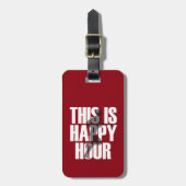 Lopen is een vrolijk uur bagagelabel (Voorkant verticaal)