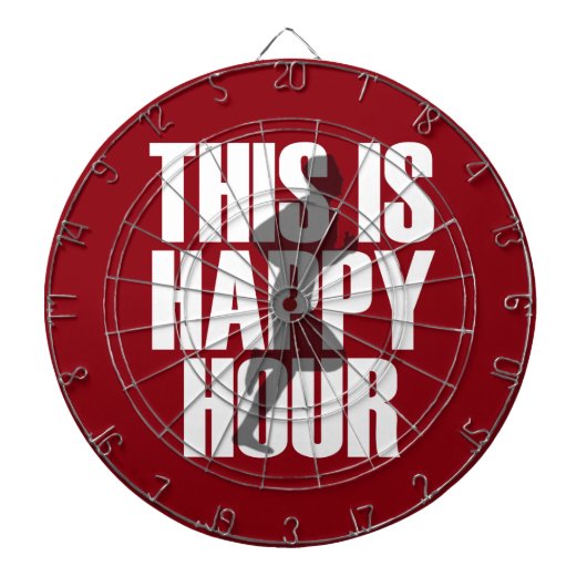 Lopen is een vrolijk uur dartbord (Voorkant)