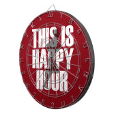 Lopen is een vrolijk uur dartbord (Voorkant Rechts)