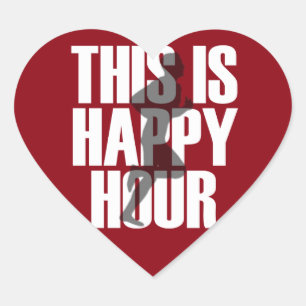 Lopen is een vrolijk uur hart sticker