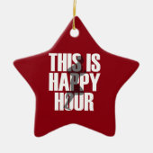 Lopen is een vrolijk uur keramisch ornament (Voorkant)