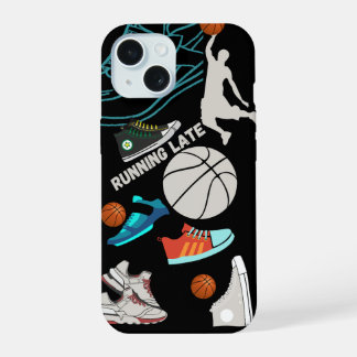 Lopen Laat, Sneakers basketbal iPhone 15 Hoesje