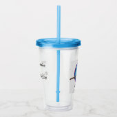 Lopen met een zacht geïsoleerde kop acryl drinkbeker (Rechts)