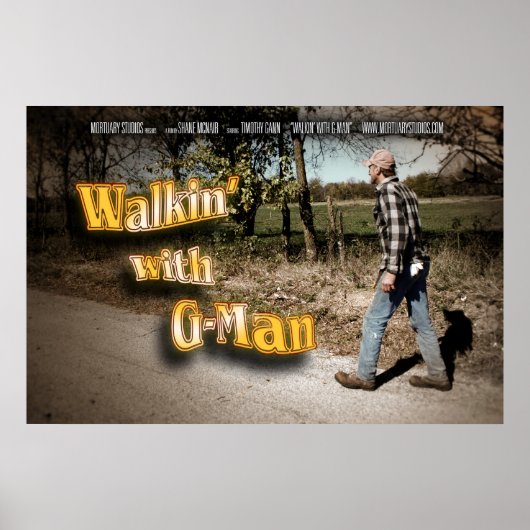 Lopen met G-Man Poster (Voorkant)