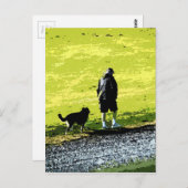 Lopen met vriend briefkaart (Voorkant / Achterkant)