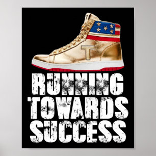 Lopen Naar Succes Trump Sneakers Republikein Poster