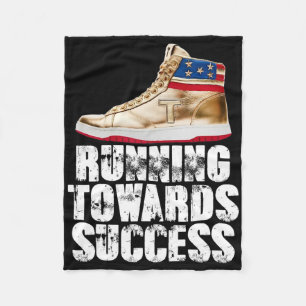 Lopen Naar Succes Trump Sneakers Republikeins Fleece Deken