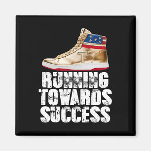 Lopen Naar Succes Trump Sneakers Republikeins Magneet
