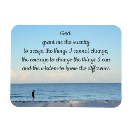 Lopen op de Beach Magnet Magneet (Horizontaal)