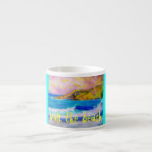 lopen op het strand espresso kop (Voorkant)