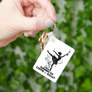 Lopen Op Koffie En Ballet Grappige Balletleraar Da Sleutelhanger