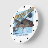 Lopen op waterwalleye ronde klok (Hoek)