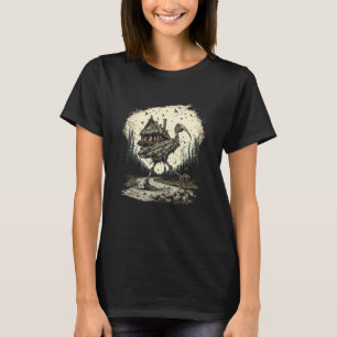 Lopend huis op Chicken Legs Slavic folklore Baba T-shirt