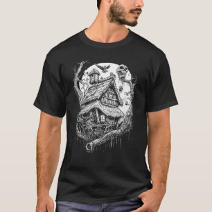 Lopend huis op Chicken Legs Slavic folklore Baba T-shirt