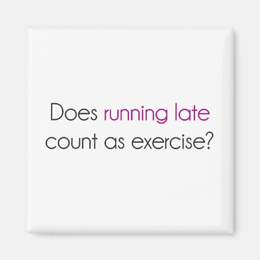 Lopend Late Telling als Oefening? Magneet (Voorkant)