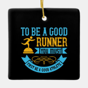 Lopend - om een goede runner te zijn keramisch ornament