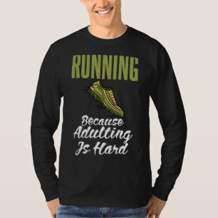 Lopend omdat het Volgen Harde looppas van de Marat T-shirt
