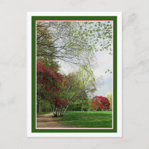 Lopend pad voor Springtime Briefkaart