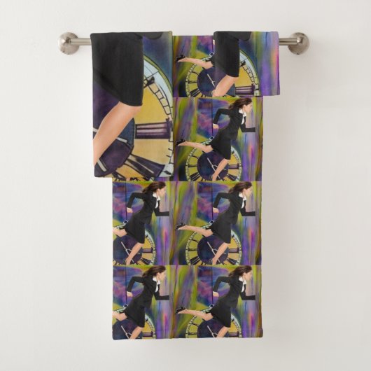 Lopend uit tijd bad handdoek (Insitu)