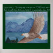 Lopende arend poster (Voorkant)