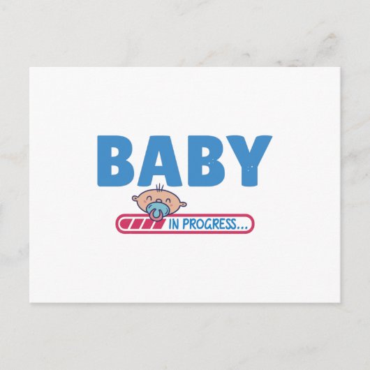 lopende baby briefkaart (Voorkant)