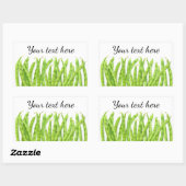 Lopende bonen rechthoekige sticker (Vel)