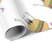 lopende burger cadeaupapier (Rol Hoek)