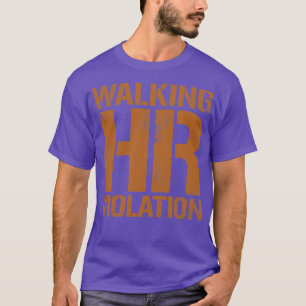 Lopende donkere gouden tekst voor HR-overtreden T-shirt