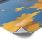 Lopende Golden Retriever Poster (Hoek)