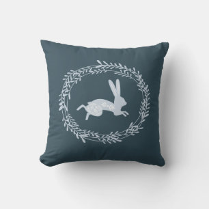 Lopende hare Monogram Sierkussen