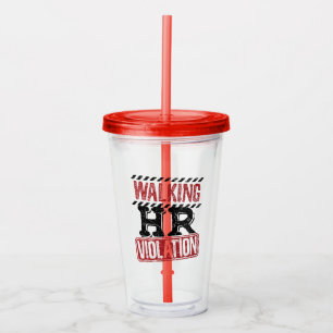 Lopende HR-overtreding Human Resources Nightmare Acryl Drinkbeker