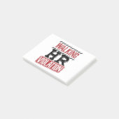 Lopende HR-overtreding Human Resources Nightmare Post-it® Notes (Schuin)