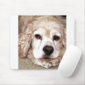 ***LOPENDE KOPER SPANIEL** MUISMAT (Met muis)
