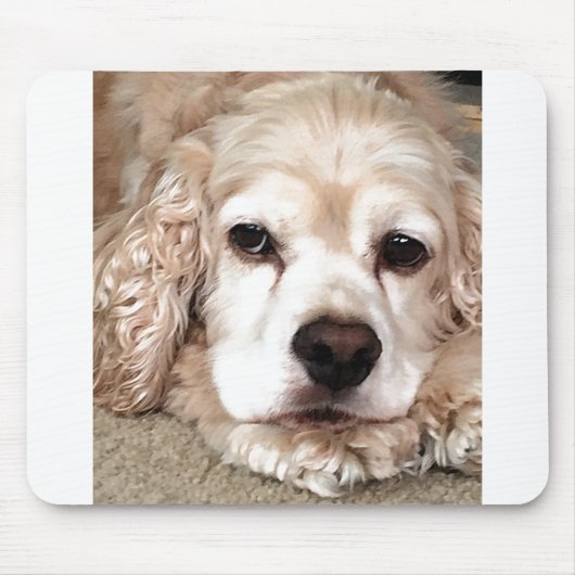 ***LOPENDE KOPER SPANIEL** MUISMAT (Voorkant)