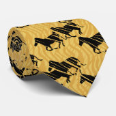 Lopende paarden Mannen Necktie Stropdas (Opgerold)