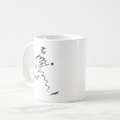 Lopende ritten, loopbanen, triatleten koffiemok (Voorkant links)