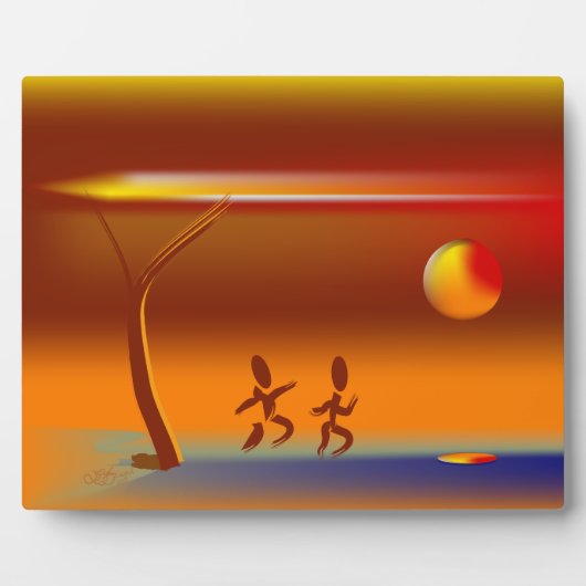 Lopende rivier fotoplaat (Voorkant)