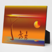 Lopende rivier fotoplaat (Zijkant)