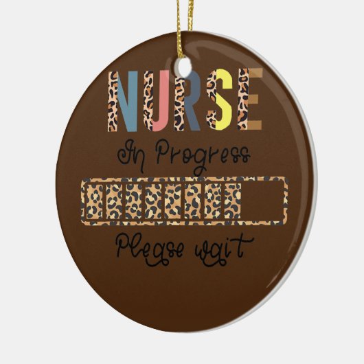 Lopende verpleegkundige Lading Student Keramisch Ornament (Links)